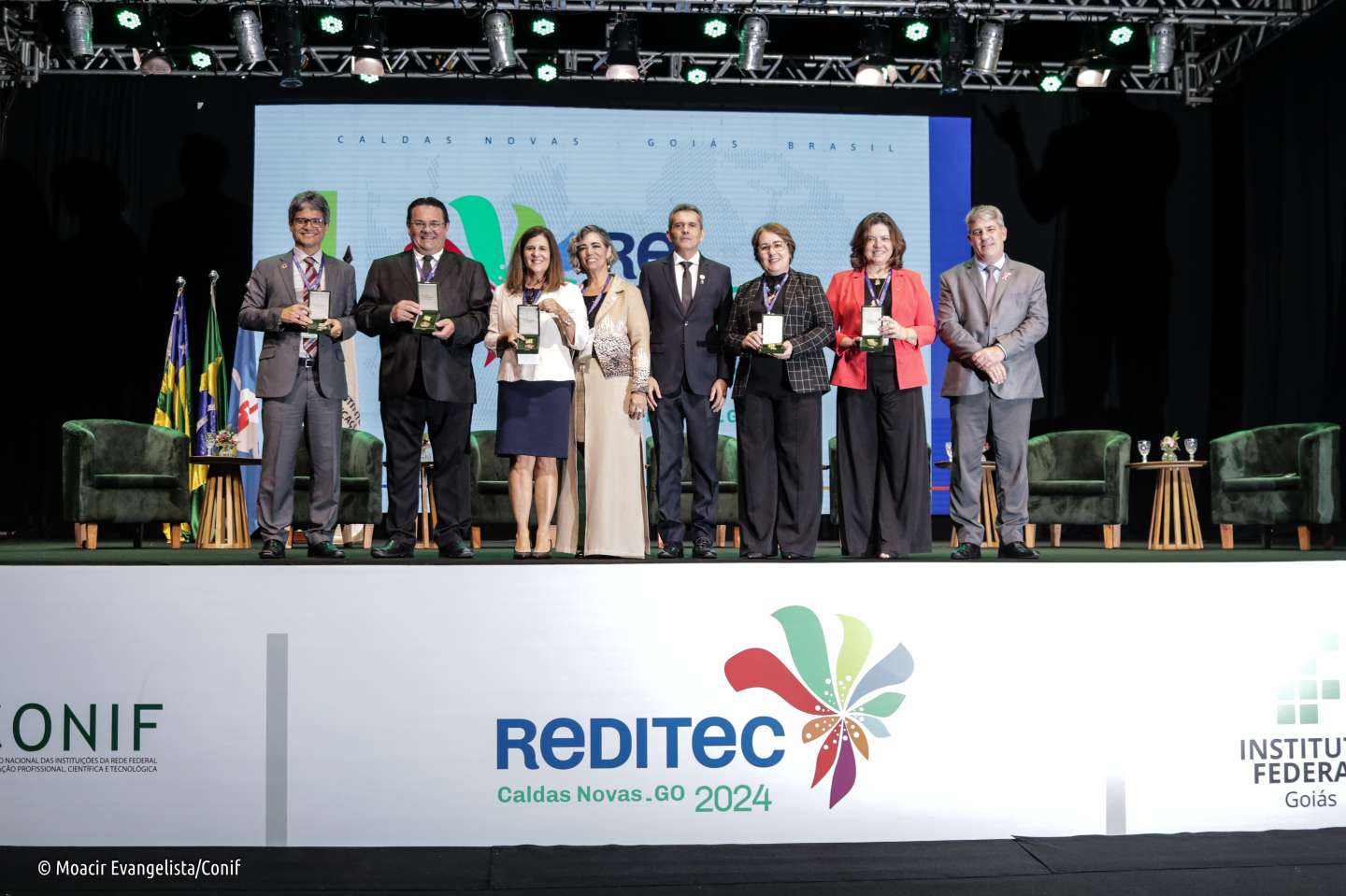 Durante abertura da 48º da Reditec, Conif homenageia seis ex-dirigentes da Rede Federal