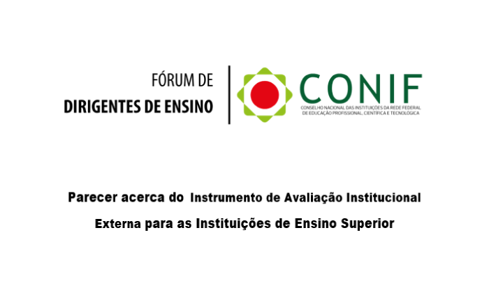 Parecer acerca do Instrumento de Avaliação Institucional Externa para as Instituições de Ensino Superior